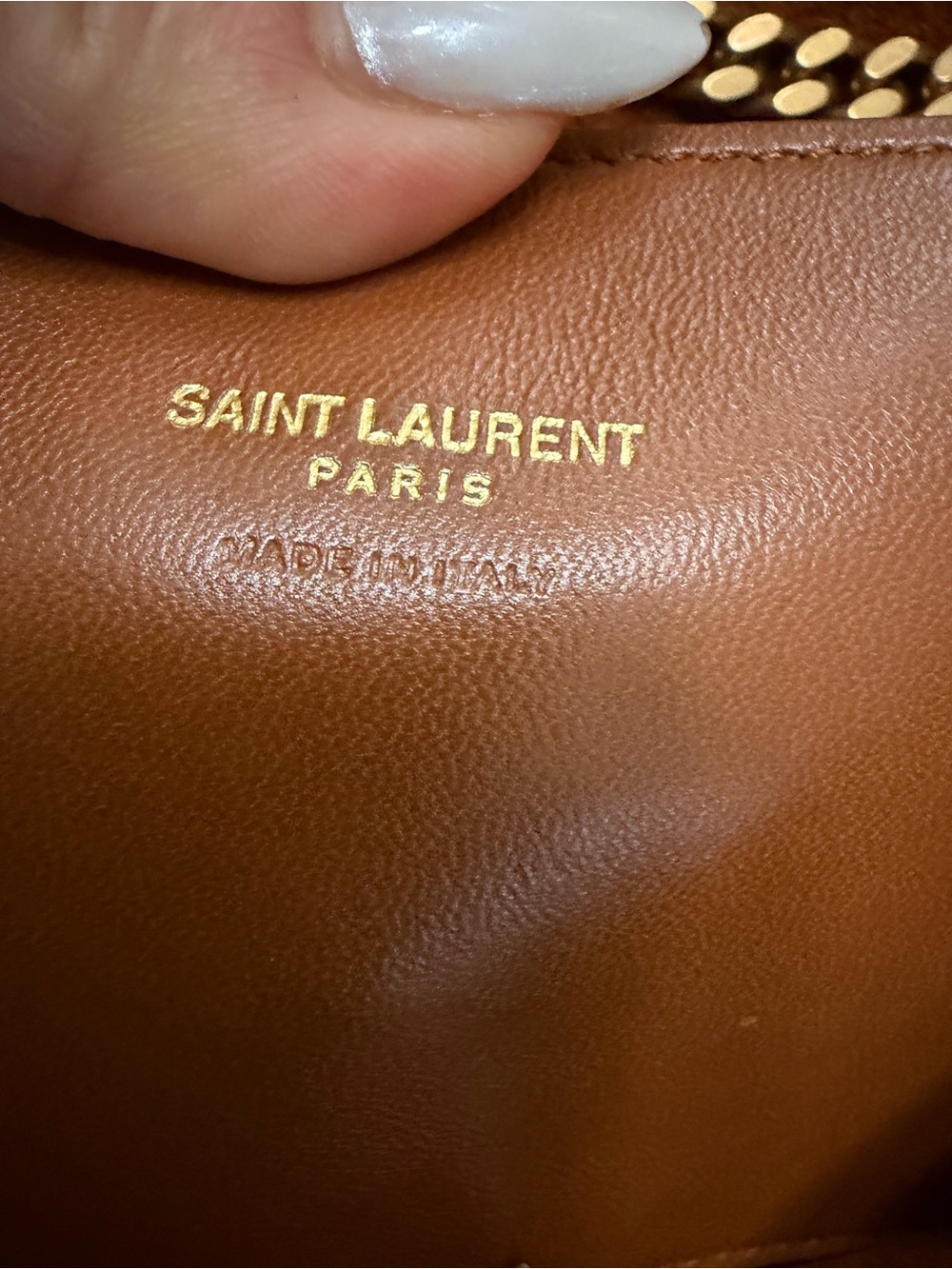 YSL Kate Medium Reversible Shoulder Bag in Croc Embossed Leather and Suede - Picture 3 of 16